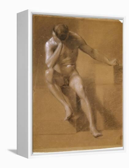 Painted Study of Male Nude, c.1800-John Constable-Framed Premier Image Canvas