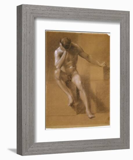 Painted Study of Male Nude, c.1800-John Constable-Framed Giclee Print