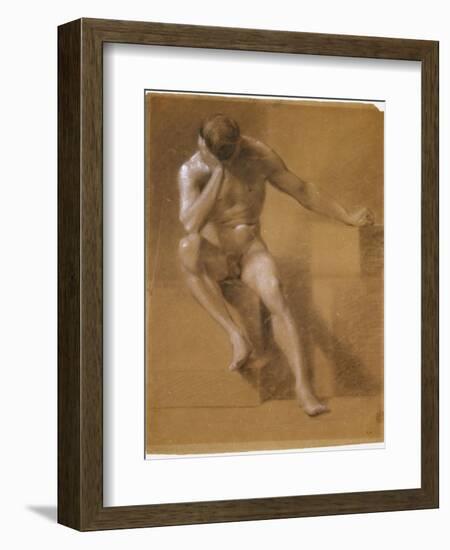 Painted Study of Male Nude, c.1800-John Constable-Framed Giclee Print