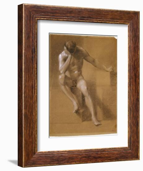 Painted Study of Male Nude, c.1800-John Constable-Framed Giclee Print