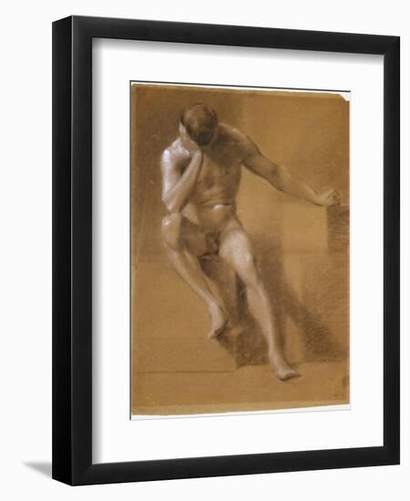 Painted Study of Male Nude, c.1800-John Constable-Framed Giclee Print