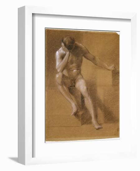 Painted Study of Male Nude, c.1800-John Constable-Framed Giclee Print