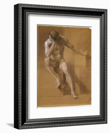 Painted Study of Male Nude, c.1800-John Constable-Framed Giclee Print