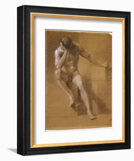 Painted Study of Male Nude, c.1800-John Constable-Framed Giclee Print