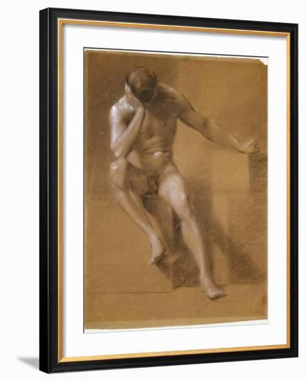 Painted Study of Male Nude, c.1800-John Constable-Framed Giclee Print