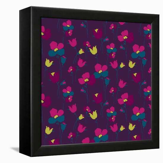 Painted Tulips-null-Framed Premier Image Canvas