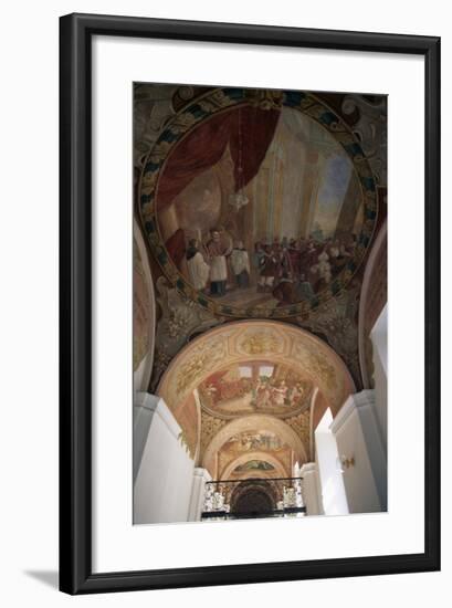 Painted Vaults of Cathedral of Santa Margherita, Brevnov Monastery, Prague, Bohemia-null-Framed Giclee Print