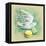 Painted Watercolor French Dessert Macaroons and Tea Cups-lozas-Framed Stretched Canvas