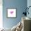 Painted Watercolor Heart-lozas-Framed Art Print displayed on a wall