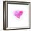 Painted Watercolor Heart-lozas-Framed Art Print