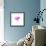 Painted Watercolor Heart-lozas-Framed Art Print displayed on a wall