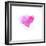 Painted Watercolor Heart-lozas-Framed Art Print