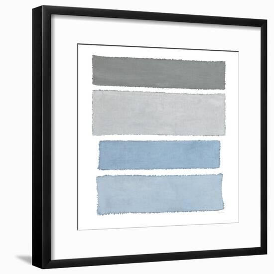 Painted Weaving I on White Sq-Piper Rhue-Framed Art Print