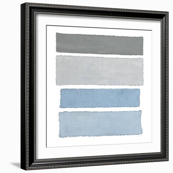 Painted Weaving I on White Sq-Piper Rhue-Framed Art Print