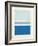 Painted Weaving V Pacific Blue-Piper Rhue-Framed Art Print