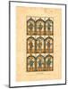 'Painted Window.Two Saxon Earls of Mercia, and Seven Norman Earls of Chester', c1845-Unknown-Mounted Giclee Print