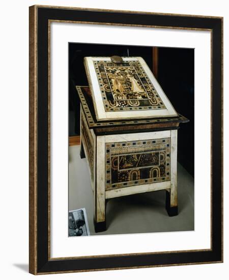 Painted Wooden Box Covered with Carved Ivory, from Tomb of Tutankhamun-null-Framed Giclee Print