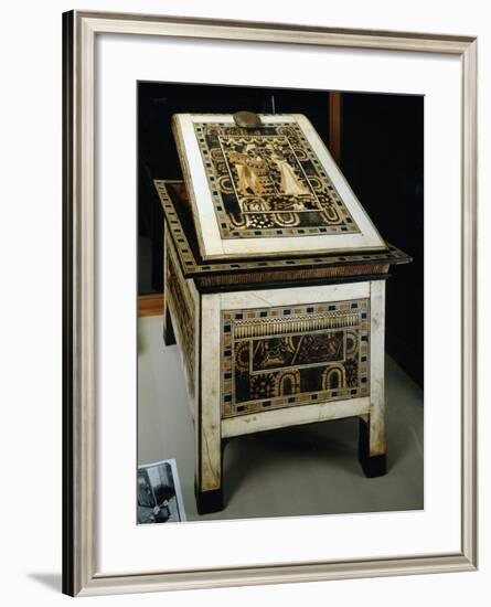 Painted Wooden Box Covered with Carved Ivory, from Tomb of Tutankhamun-null-Framed Giclee Print