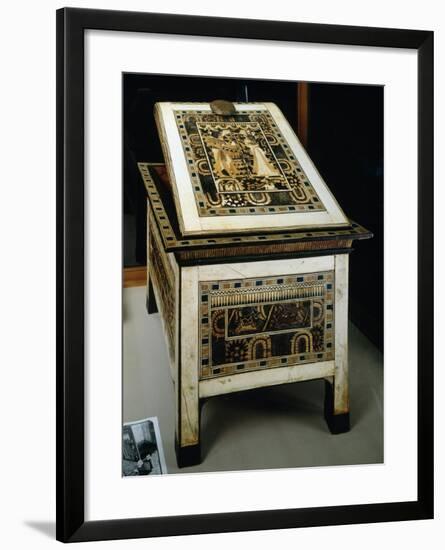 Painted Wooden Box Covered with Carved Ivory, from Tomb of Tutankhamun-null-Framed Giclee Print