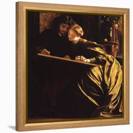 Painter and His Bride, 1864-Frederick Leighton-Framed Premier Image Canvas