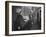 Painter Brion Gysin, Shown W His Paintings in Hotel Room in with Writer William S. Burroughs-Loomis Dean-Framed Photographic Print