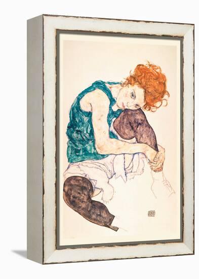 Painter's Wife, Seated-Egon Schiele-Framed Stretched Canvas