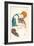 Painter's Wife, Seated-Egon Schiele-Framed Art Print