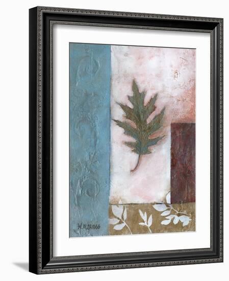 Painterly Leaf Collage I-W. Green-Aldridge-Framed Art Print