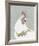 Painterly Portrait - Rooster-Aurora Bell-Framed Giclee Print