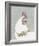 Painterly Portrait - Rooster-Aurora Bell-Framed Giclee Print