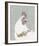 Painterly Portrait - Rooster-Aurora Bell-Framed Giclee Print