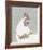 Painterly Portrait - Rooster-Aurora Bell-Framed Giclee Print