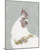 Painterly Portrait - Rooster-Aurora Bell-Mounted Giclee Print