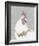 Painterly Portrait - Rooster-Aurora Bell-Framed Giclee Print