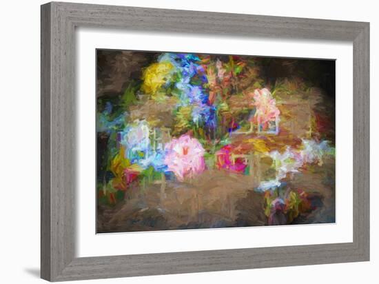 Painterly Posy, 2018-Helen White-Framed Giclee Print