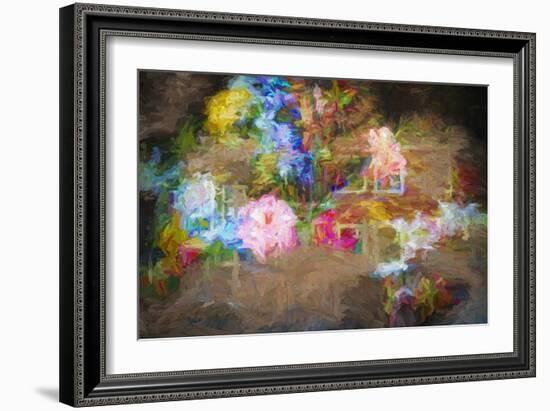 Painterly Posy, 2018-Helen White-Framed Giclee Print