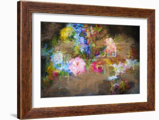 Painterly Posy, 2018,-Helen White-Framed Giclee Print