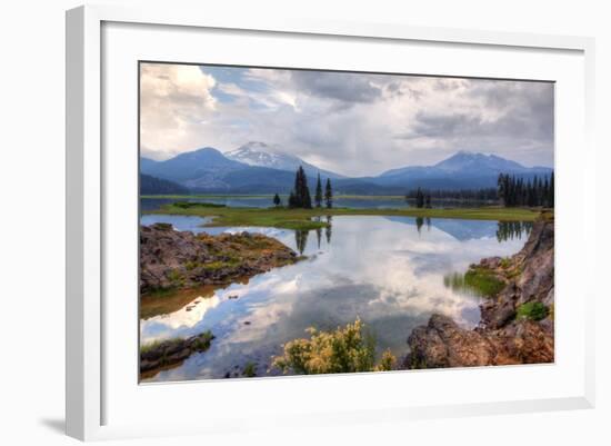 Painterly Scene at Spark's Lake, Bend Oregon-Vincent James-Framed Photographic Print