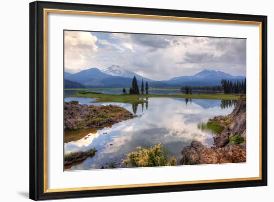 Painterly Scene at Spark's Lake, Bend Oregon-Vincent James-Framed Photographic Print