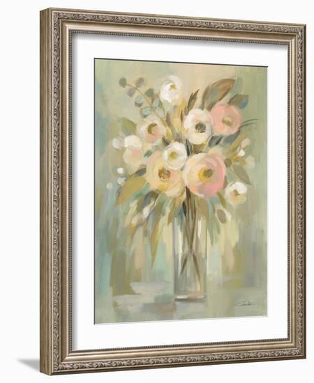 Painterly Strokes Floral-Silvia Vassileva-Framed Art Print