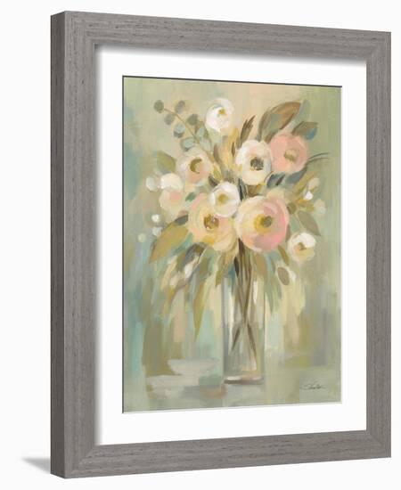 Painterly Strokes Floral-Silvia Vassileva-Framed Art Print