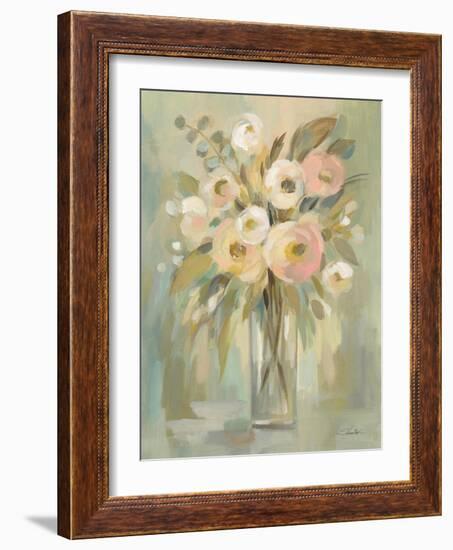 Painterly Strokes Floral-Silvia Vassileva-Framed Art Print