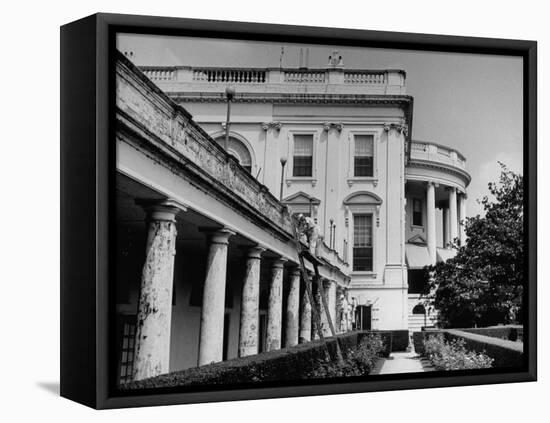 Painters Repainting the White House-null-Framed Premier Image Canvas