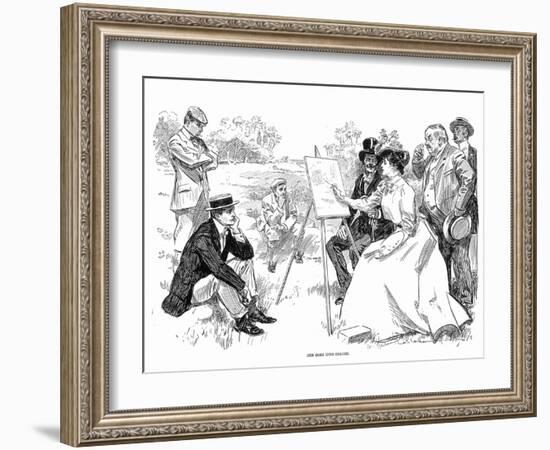 Painting, 1901-Charles Dana Gibson-Framed Giclee Print