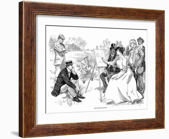 Painting, 1901-Charles Dana Gibson-Framed Giclee Print