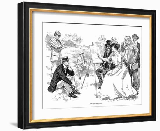 Painting, 1901-Charles Dana Gibson-Framed Giclee Print