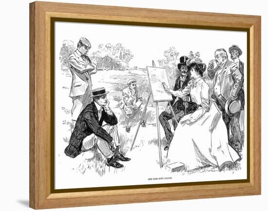 Painting, 1901-Charles Dana Gibson-Framed Premier Image Canvas