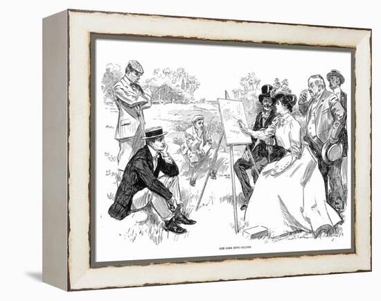Painting, 1901-Charles Dana Gibson-Framed Premier Image Canvas