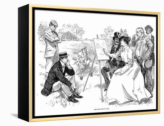 Painting, 1901-Charles Dana Gibson-Framed Premier Image Canvas