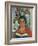 Painting and Book (Portrait of Miss Jean Mccaig)-George Leslie Hunter-Framed Giclee Print